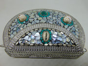 Indian Handmade Metal Mosaic Clutch