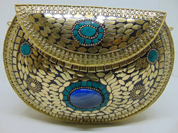 Handmade Women metal clutch Bag