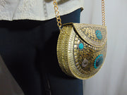 Handmade Women metal clutch Bag