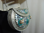 Indian Handmade Metal Mosaic Clutch