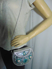 Indian Handmade Metal Mosaic Clutch