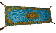 Blue Chenelle cashmere Embroidery Table Runner(50x100cm)
