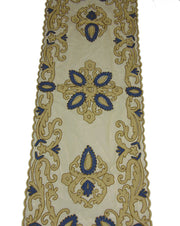 Golden net Embroidery Table Runner(50x100cm)