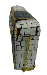 Mosaic Metal Purse Ethnic Indian Stone Clutch Bags