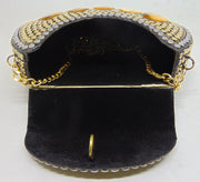 Jewel gold Resin Stone Shape Metal Clutch Bags