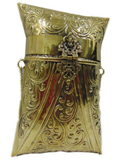 REPOUSSE VINTAGE BRASS METAL CRAFTED CLUTCH