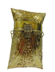 REPOUSSE VINTAGE BRASS METAL CRAFTED CLUTCH