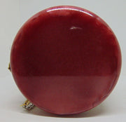 Red Resin Acrylic Round Box Clutch & Purse