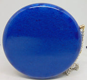 Blue Resin Acrylic Round Box Clutch & Purse