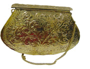 Wedding Box Clutch for Women Party Wallet Brass Metal sling Vintage Clutch