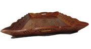 Cutwork Design Wooden Carved Serving Tray
