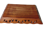 Cutwork Design Wooden Carved Serving Tray