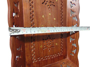 Cutwork Design Wooden Carved Serving Tray
