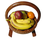 Handicrafts Goods Wooden Modern Foldable Fruit Basket