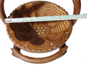 Handicrafts Goods Wooden Modern Foldable Fruit Basket