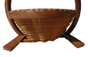 Handicrafts Goods Wooden Modern Foldable Fruit Basket