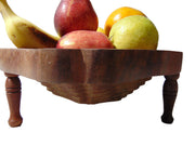 Handmade pear Shape Foldable Wood Collapsible Fruit Basket