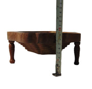 Handmade pear Shape Foldable Wood Collapsible Fruit Basket