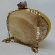 Mother of Pearl Seashell party Clutch Bag