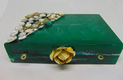 Marble Resin MOP Clutch Bag