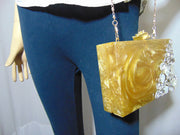 yellow Bridal Handmade Resin Clutch Bag