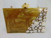 yellow Bridal Handmade Resin Clutch Bag