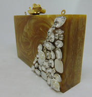 yellow Bridal Handmade Resin Clutch Bag