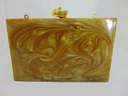 yellow Bridal Handmade Resin Clutch Bag