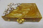 yellow Bridal Handmade Resin Clutch Bag