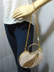 Metal handle MOP brass Metal bag clutch Purse
