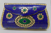 Evil eye mosaic stone Clutch Bag
