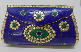 Evil eye mosaic stone Clutch Bag