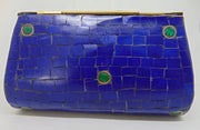 Evil eye mosaic stone Clutch Bag