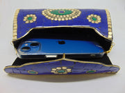 Evil eye mosaic stone Clutch Bag