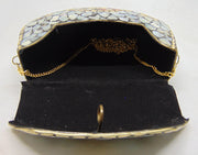 Shell Mosaic Stone Clutch Purse