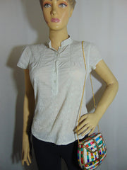 Multicolor Mosaic Stone Clutch Purse