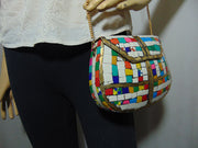 Multicolor Mosaic Stone Clutch Purse
