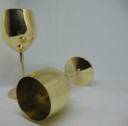 Goblet Golden Plated Stemmed Wine Glass