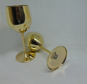 Goblet Golden Plated Stemmed Wine Glass