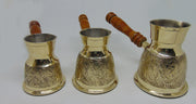 Metal Brass Turkish Kettle for Making Tea, Coffee
