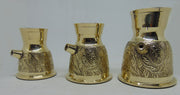 Metal Brass Turkish Kettle for Making Tea, Coffee