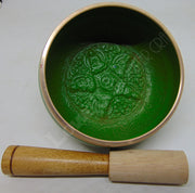 Brass Antique Embossed Singing Bowl