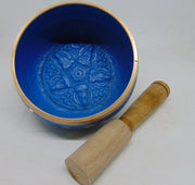 Brass Antique Embossed Singing Bowl