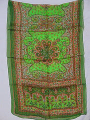 Paisley Design Long Scarf pure Silk Scarves