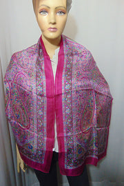 Paisley print Long Scarf pure Silk Scarves