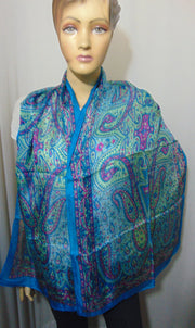 Paisley print Long 100% Silk Scarves