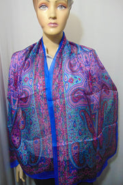 Paisley print Long 100% Silk Scarves