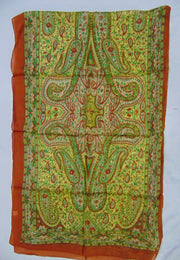 Paisley print Long 100% Silk Scarves
