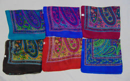 Big Paisley print Long Silk Scarves