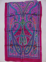 Big Paisley print Long Silk Scarves